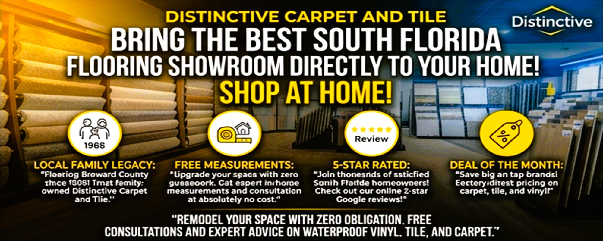 Shop at home flooring service